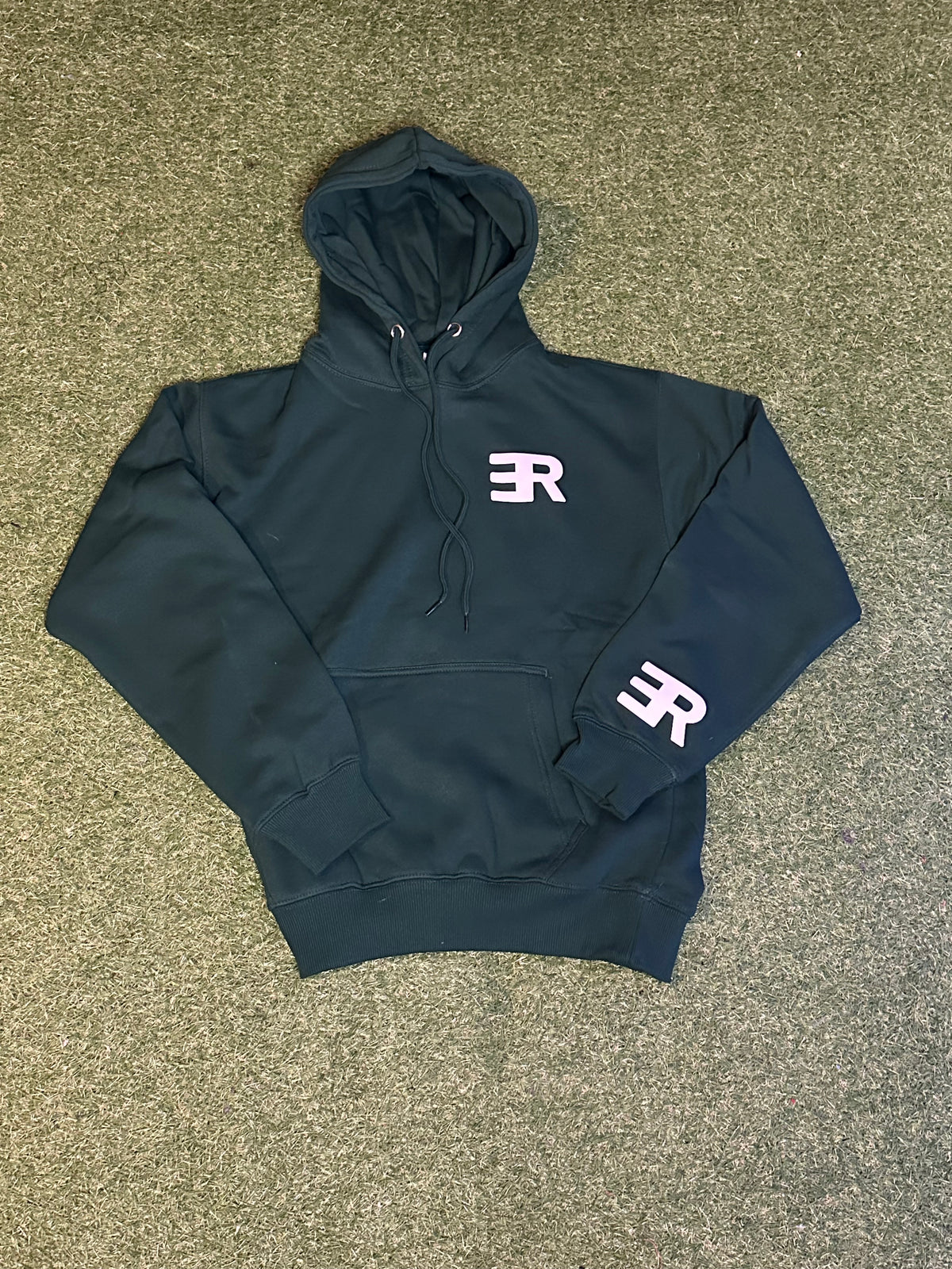 ER pullover Hoodie ( Wit Strings)