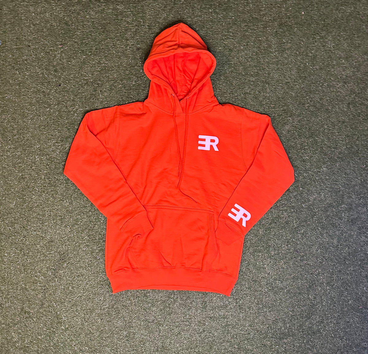ER pullover Hoodie ( Wit Strings)